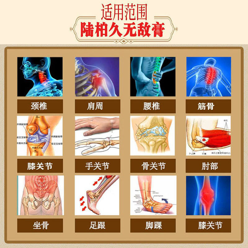 外用云南无敌膏腰椎腰间盘坐骨肩周肩膀颈椎腰疼膝盖滑膜腰痛贴膏 - 图1