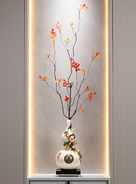 新中式招财葫芦装饰花瓶摆件家居玄关客厅酒柜电视柜乔迁新居