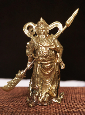 银铜平安摆件精工关公武财神