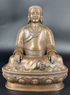 达波噶举祖师师徒三尊佛像摆件