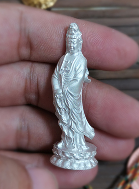 纯铜菩萨车载手工观音