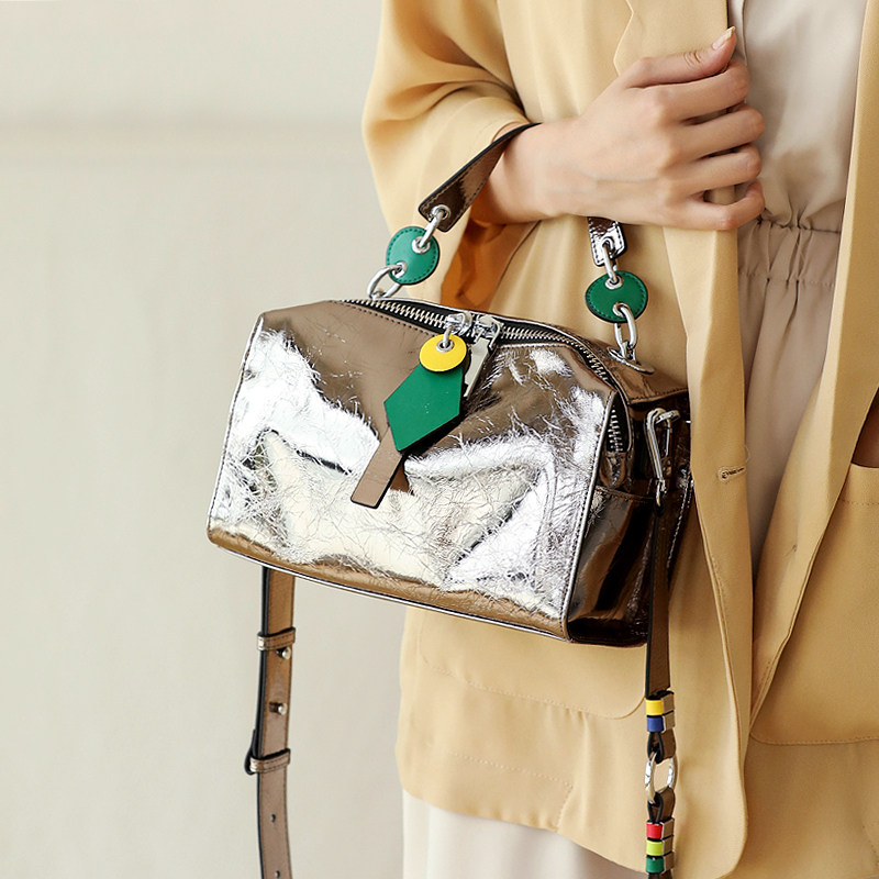 初薇宽带2020新款斜挎波士顿包 初薇原创 名品淘淘的小屋十年品质店女士包袋