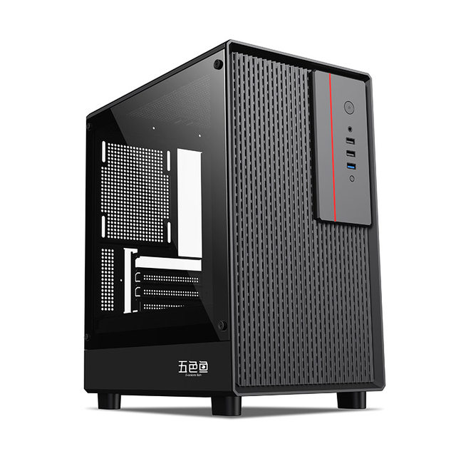 Five-color fish Xuanwu computer case desktop wide-body split game large box water-cooled heat dissipation matx large side transparent bottom