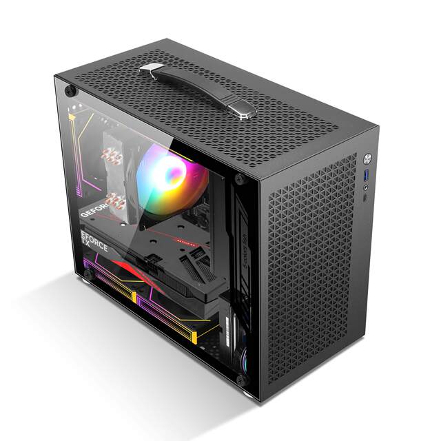 Five-Colored Fish Craftsman MAX Portable Case TYPEC Interface Mini MATX Motherboard ATX Power Supply 240 Water Cooling