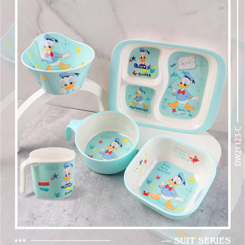 迪士尼餐具儿童餐盘卡通分格套装幼儿园家用宝宝吃饭辅食粥碗勺子,淘宝优惠券,粉丝福利购,淘宝优惠卷