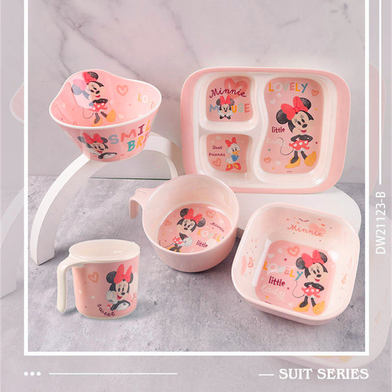 迪士尼餐具儿童餐盘卡通分格套装幼儿园家用宝宝吃饭辅食粥碗勺子,淘宝优惠券,粉丝福利购,淘宝优惠卷