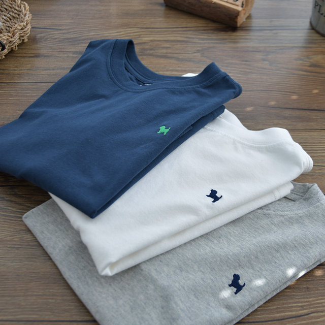 Children's pure cotton versatile round neck pullover long-sleeved T-shirt