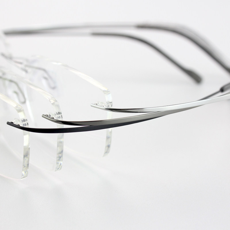 无框超轻眼镜 配有度数近视眼镜 女超轻纯钛无框切边眼镜架男舒适,淘宝优惠券,粉丝福利购,淘宝优惠卷