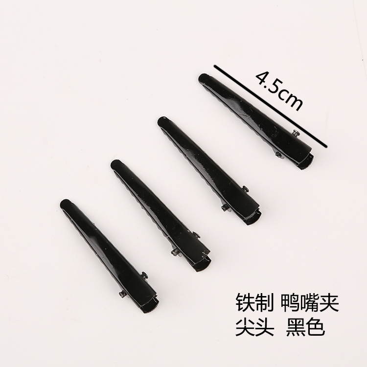 手工发夹diy材料包发箍发卡头饰品配件 一字夹子鸭嘴夹水滴夹丝带 - 图1