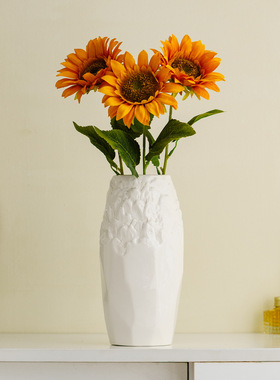 创意肌理陶瓷花瓶家居客厅插花摆件小众设计感装饰水培器皿