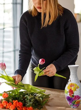 拼图花瓶立体3d益智玩具摆件客厅插花高级设计感创意家居装饰礼物