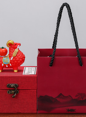 羊年吉祥物摆件生肖羊公仔新年伴手礼办公桌面工位装饰品日常送礼