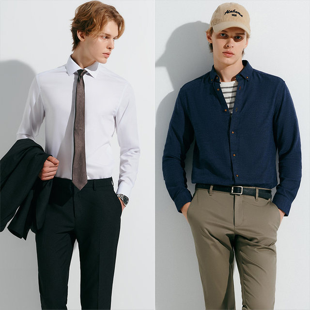 G2000 Men's Easy Care Machine Washable Long Sleeve Shirt