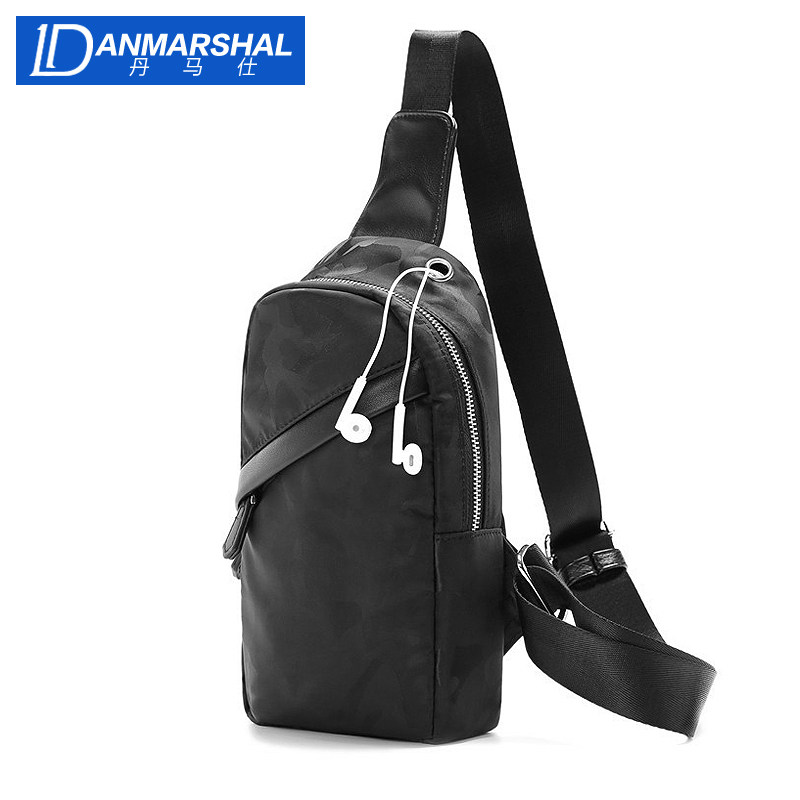 丹马仕胸包男士腰包韩版运动休闲 danmarshal男士包袋