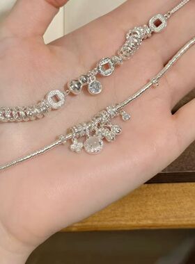 四叶花鸽子蛋盘缠多宝手链