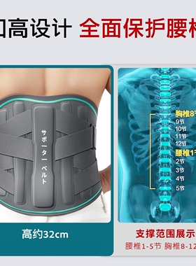 zeamo护腰带腰椎腰间盘腰肌护腰男女士专用运动支撑腰托