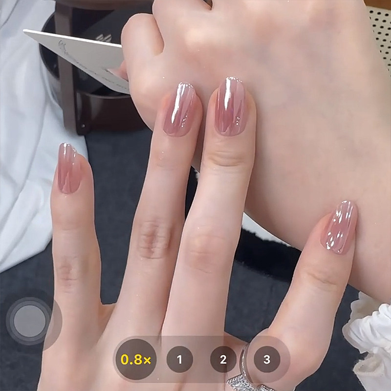 电镀极光海莉腮红穿戴甲ins纯欲腮红学生美甲贴片喷涂预制甲片,淘宝优惠券,粉丝福利购,淘宝优惠卷