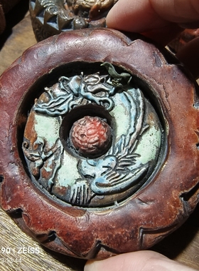 陶瓷麻线鼓镇纸茶宠摆件盖置茶桌上日用吉祥招财艺术品收藏家居新