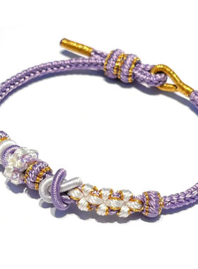 手工卡龙双层手链可穿桃花转运