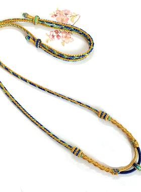 佛牌绳手工编织八股项链毛衣链绳子秋冬金玉吊绳