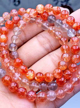 天然阿鲁沙三圈佛珠手串 日光石金太阳绿柱石多圈饰品厂家