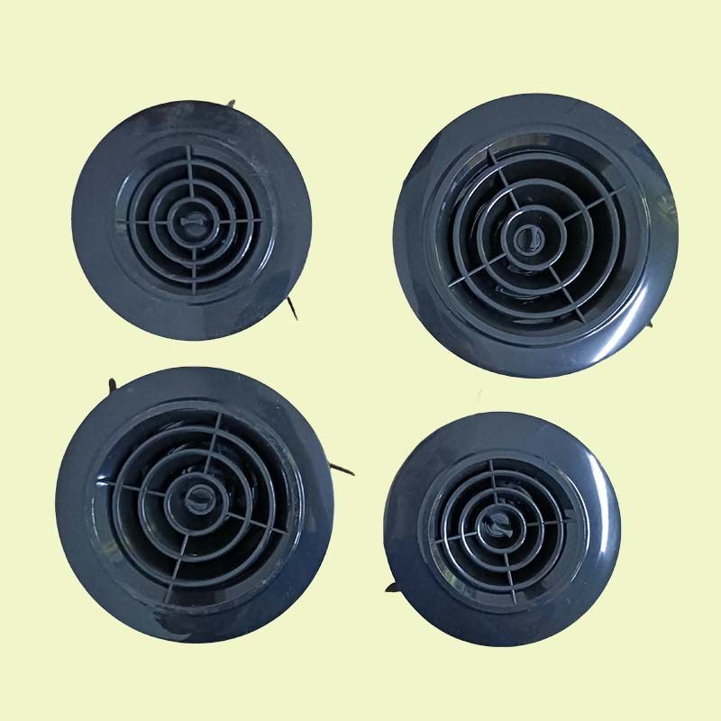 ABS中央空调室内圆形新风系统出风口黑色款通风排风口,淘宝优惠券,粉丝福利购,淘宝优惠卷