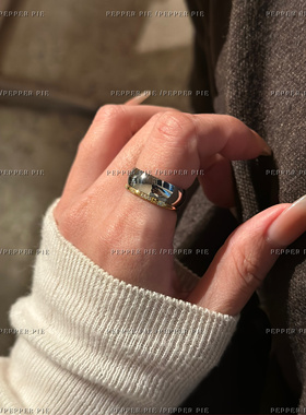 辣椒派 不掉色钛钢经典泥鳅背素圈排戒女 好戴舒服金溜子环高级感