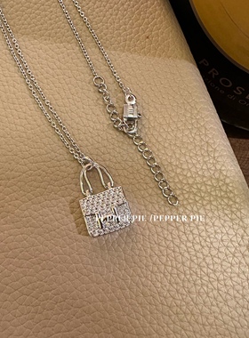 辣椒派高级轻珠宝系列 维多利亚钥匙项链重工通体纯银镀白金