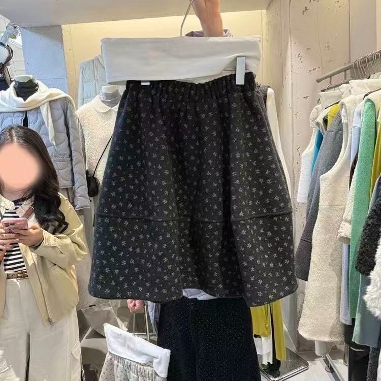 小清新温柔碎花半身裙女秋冬小个子韩系复古a字裙短裙蓬蓬花苞裙,淘宝优惠券,粉丝福利购,淘宝优惠卷