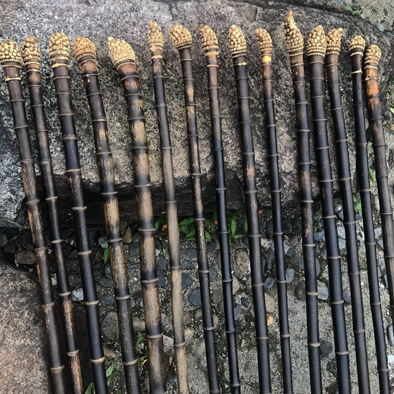 天然紫竹拐杖老人健康长寿手杖拐棍休闲漫步竹子手杖户外登山权杖