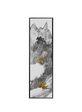 新中式风立体样板房装饰画挂画