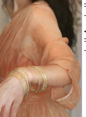 古埃及配饰希腊金色手镯子肚皮舞