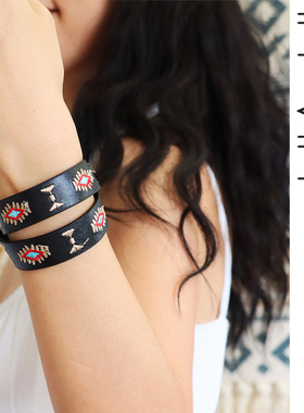 invia男女可调松紧锁骨项链