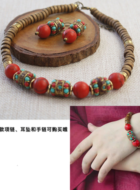 原创锁骨链invia松石文艺尼泊尔