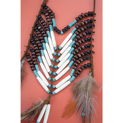 Аксессуар, этническое ожерелье, ретро свитер, стиль бохо, этнический стиль