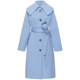 Obi-Qian wool double-sided wool coat