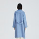 Obi-Qian wool double-sided wool coat