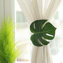 monstera Curtain clip Tortoise Back Bamboo Curtain Buckle Strap Tied Rope Harness Cord-Free Dress