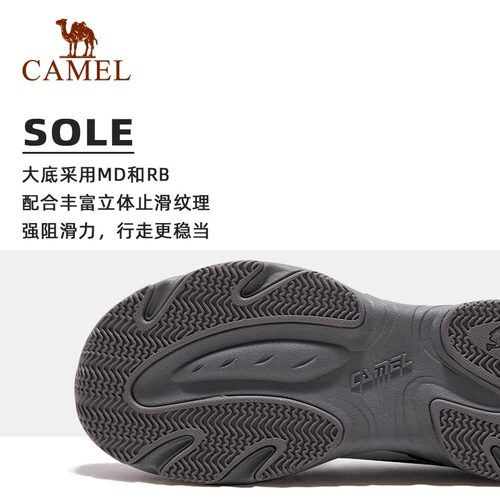 骆驼星火老爹鞋女鞋网面休闲鞋运动鞋厚底缓震百搭鞋子复古跑步鞋 - 图1