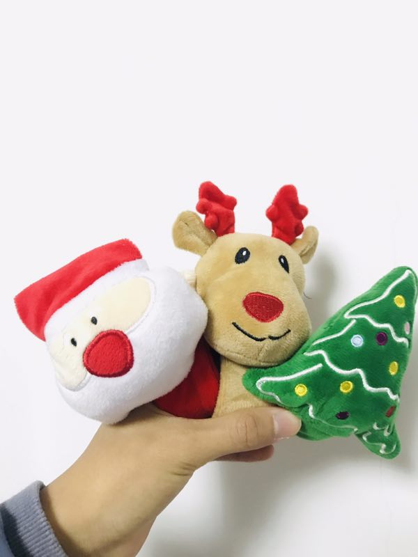 抖音同款拍拍带礼物娃娃麋鹿拍拍圈手环圣诞节啪啪圈小礼品