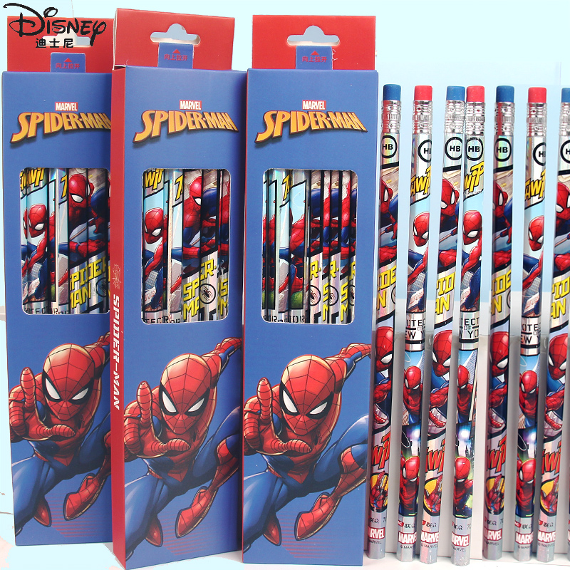 Disney铅笔HB圆杆小学生幼儿一年级爆款史迪仔史迪奇橡皮炫酷文具 - 图0