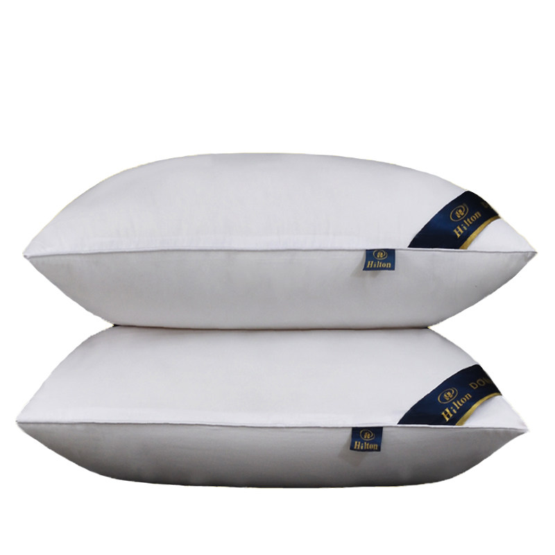 希尔顿酒店枕芯羽绒枕舒适枕头100%全棉护颈羽绒枕芯成人安心睡眠,淘宝优惠券,粉丝福利购,淘宝优惠卷