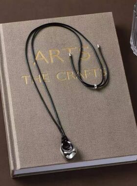 古力娜扎同款豆子金属黑绳长款项