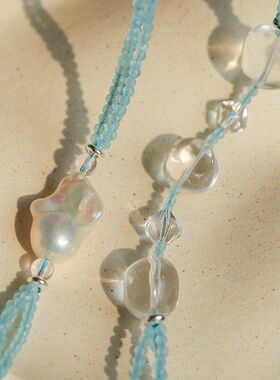 原创巴洛克猫眼石多层项链手链