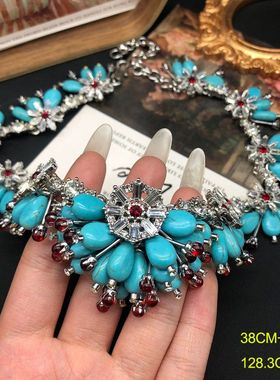 中古vintage饰品气质百搭绿松石