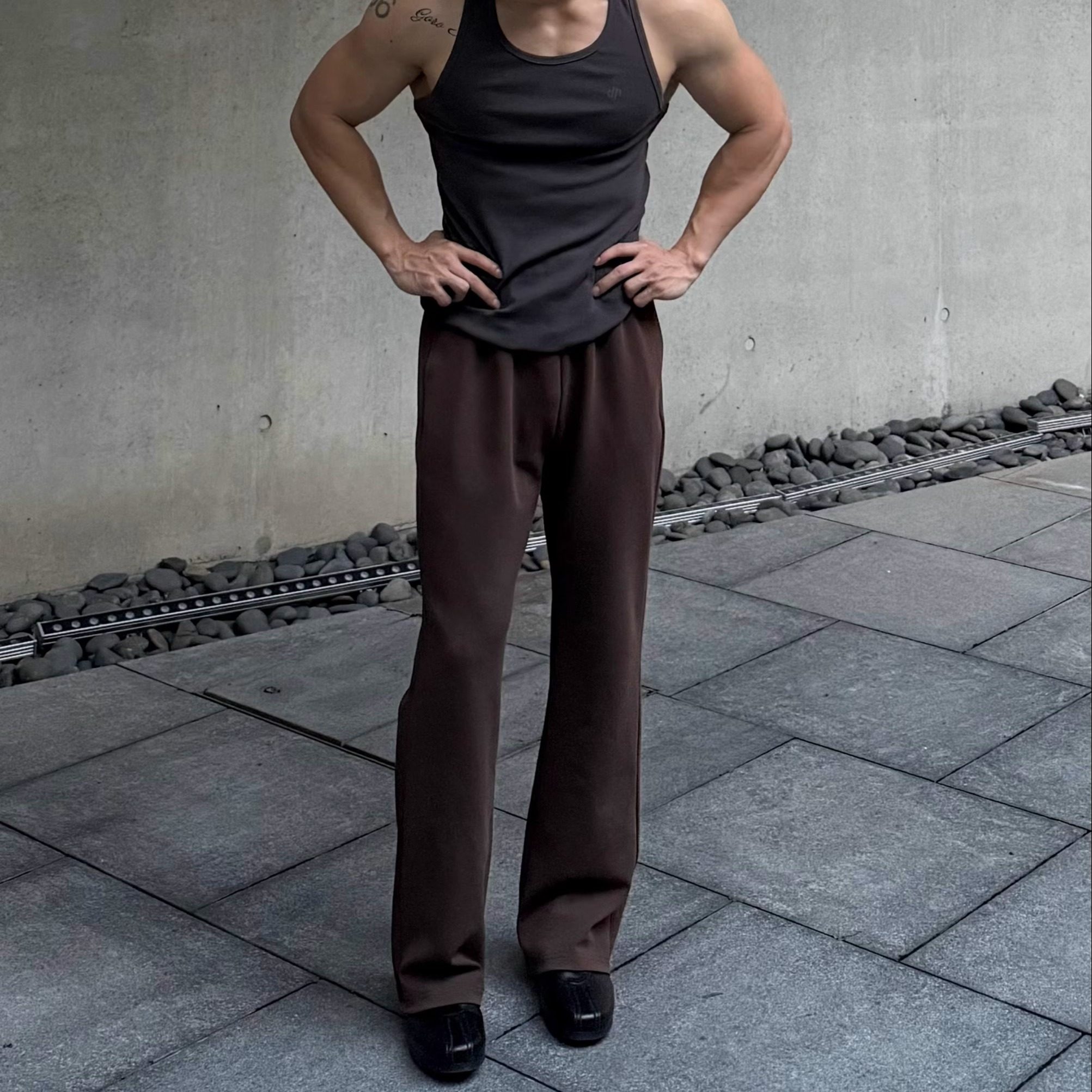 ULTISO本源 美式380g空气层卫裤重磅517微喇宽松垂感运动休闲长裤,淘宝优惠券,粉丝福利购,淘宝优惠卷