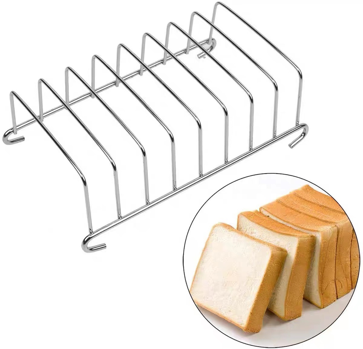 吐司面包304不锈钢烤架空气炸锅烘培工具 - 图2