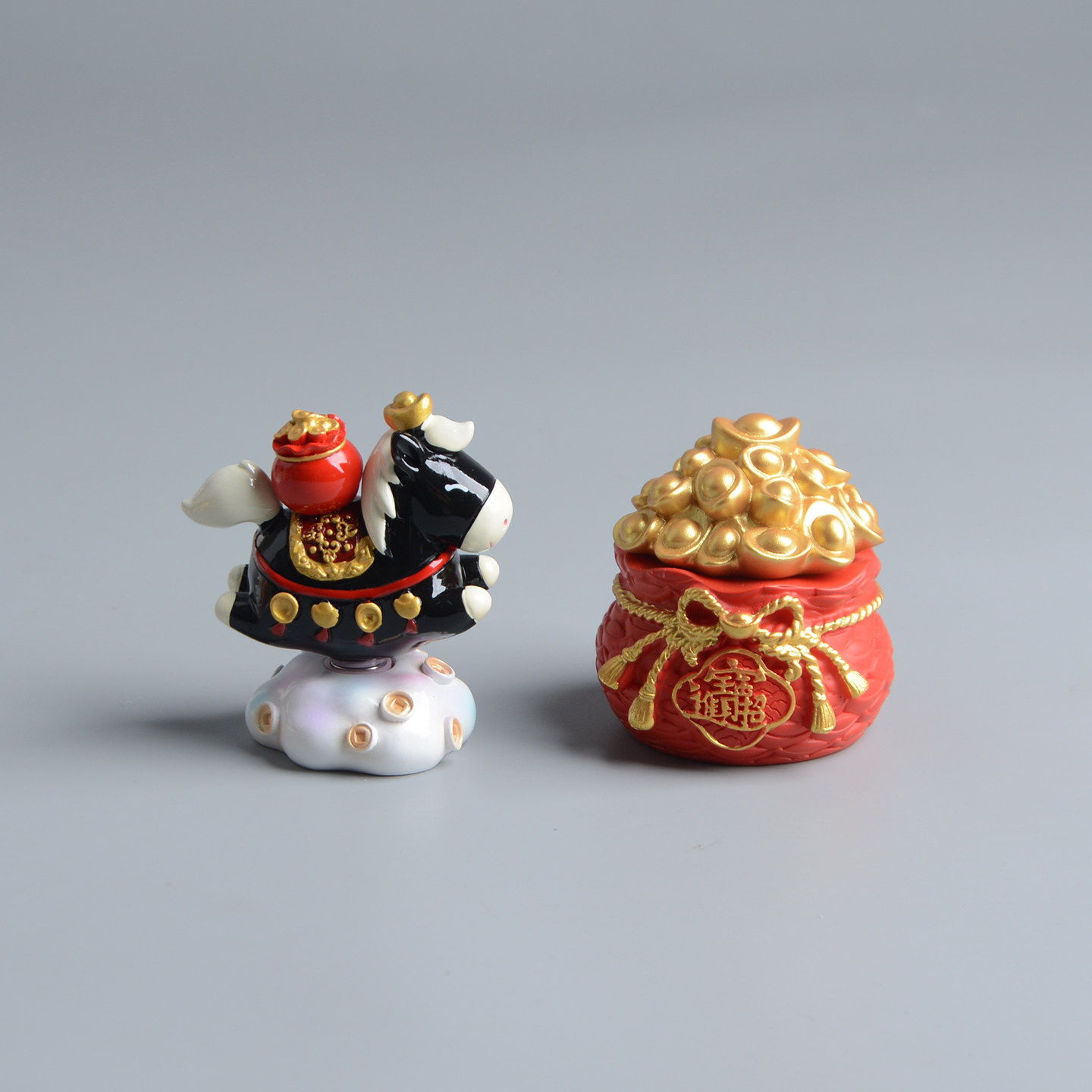 【黑马摆件可转动】桌面装饰摆件马年新年礼物书房玄关装饰品车载,淘宝优惠券,粉丝福利购,淘宝优惠卷