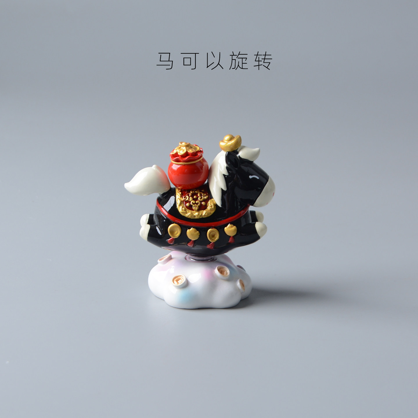 【最牛的黑马，冲】小马摆件马年新年装饰桌面可爱中控台车载汽车,淘宝优惠券,粉丝福利购,淘宝优惠卷