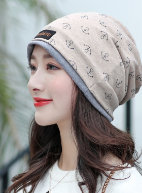 帽子女韩版潮休闲秋冬双层保暖